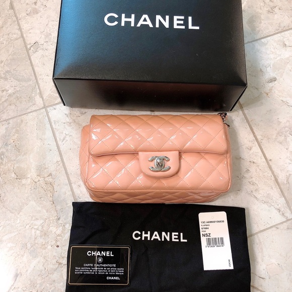 Chanel mini classic (patent) rectangular 13c - Picture 2 of 9